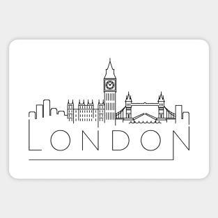 London Minimal Skyline Magnet